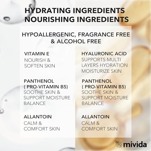 mivida Hypoallergenic Makeup Remover Wipes - 200 Count | Vitamin E & Hyaluronic Acid