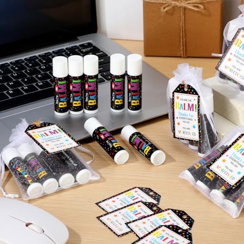 25 Pack Employee Appreciation Lip Balms Gifts Bulk, You Are The Balms Thank You Gifts for Staff Coworkers Teacher Nurse Volunteer Appreciation