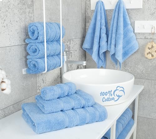 American Soft Linen 6 Piece Turkish Cotton Towel Set