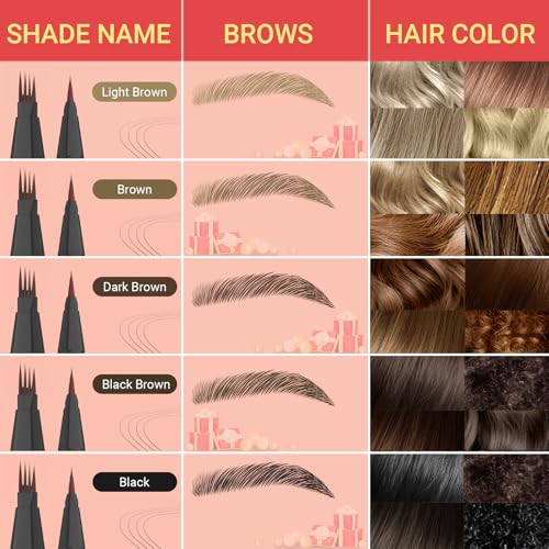 Microblading Eyebrow Pen 2-in-1 Dual-Ended Brown