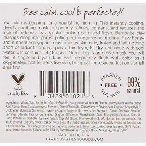 FarmHouse Fresh Pajama Paste Soothing Active Yogurt Mask, 3.2 Fl Oz (Pack of 1)