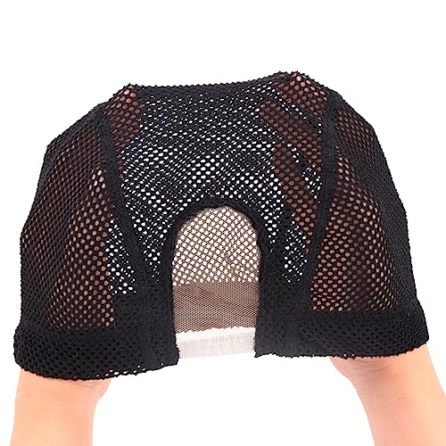 U Part Wig Cap Medium Black 2 Pack