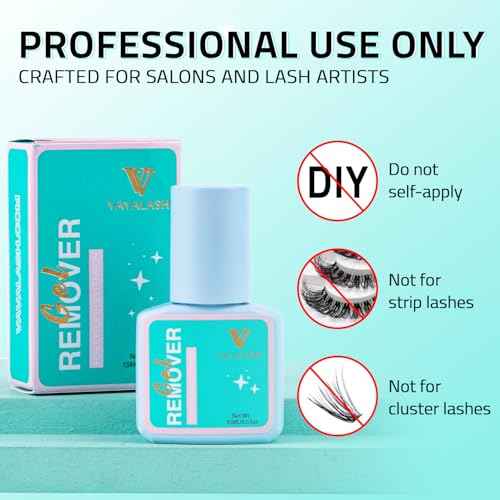 VAVALASH Gel Lash Glue Remover For Eyelash Extensions,Sensitive Lash extension Remover,Professional Use Fast-Acting Lash Extensions Remover, Gentle Formula Low Irritation 15ml Gel Lash Remover