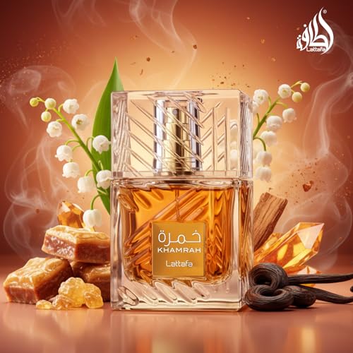Lattafa Khamrah Eau de Parfum – Aromatic Spicy Unisex Fragrance, 100ml