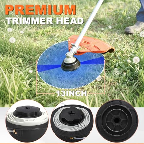 3 Pack C6-2 Trimmer Heads for Stihl FS38 FS40 FS45 FS50 Weed Eater - Bump & Feed Nylon Line