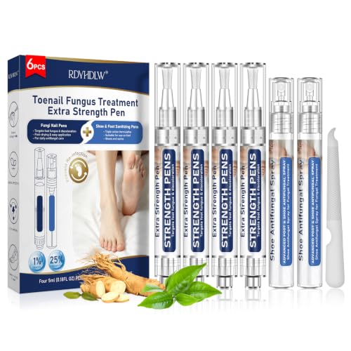 Toenail Fungus Treatment Pen Kit with Sanitizer - 25% Undecylenic Acid