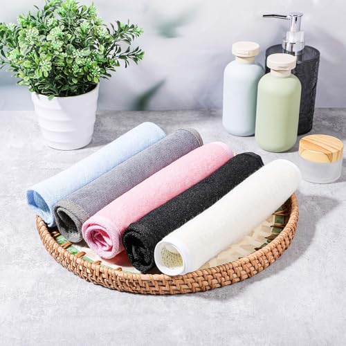 20 Pcs Exfoliating Washcloths, Double Sided Wash Cloths for Showering, Exfoliating body scrubber, Exfoliating Shower Towel for Women and Men