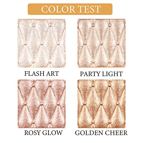 4-Color Highlighter Palette - Shimmer Bronze Contour Makeup