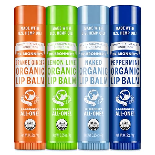 Dr. Bronner's Organic Lip Balm Variety Pack (4-Count)