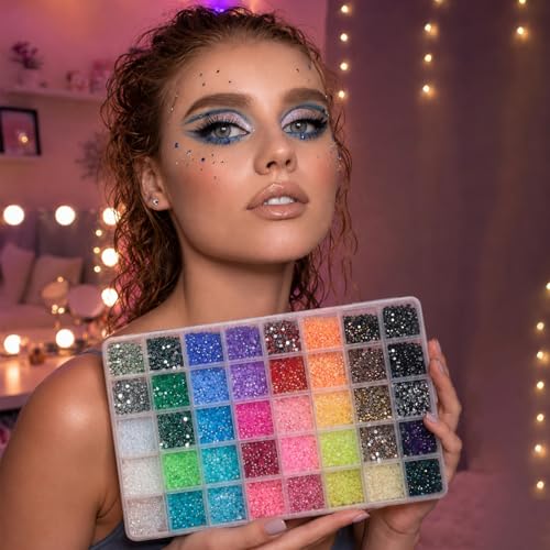 HiOKOU Bedazzling Kit with 36,000 Rhinestones & Tools