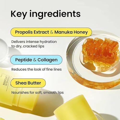 2 PCS Honey Lip Butter, Moisturizing Lip Care,Hydrating Overnight Lip Balm & Mask,Long-lasting Moisture Hygienic, Korean Skin Care