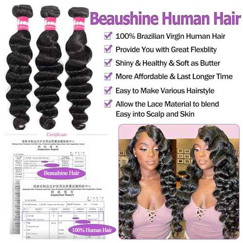 Loose Deep Wavy Bundles Closure 4x4 Closure 11A Unprocessed Virgin Human Hair Bundles with Closure