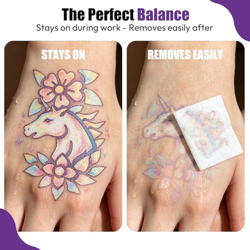 Joyeee 15-Color Temporary Tattoo Markers with 162 Stencils