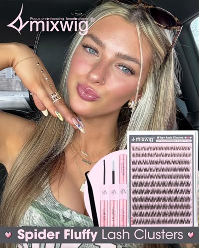 Spider Lash Clusters Kit - 110pc D Curl Wispy Extensions