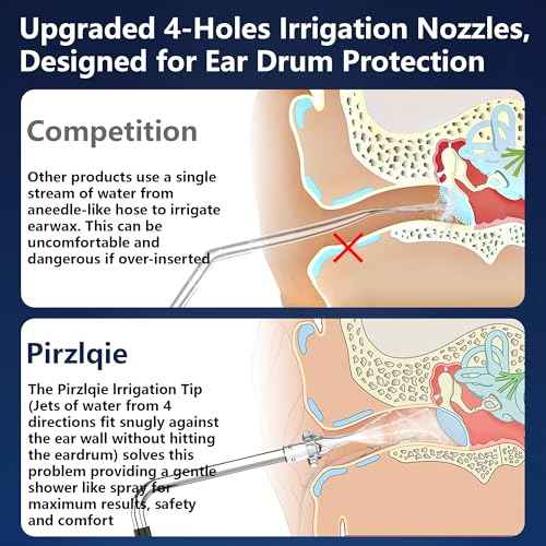 Ear Wax Removal, Ear Cleaning Kit, Electric Ear Cleaning with 4 Pressure Modes, 6 Reusable Replacement Tips, Black