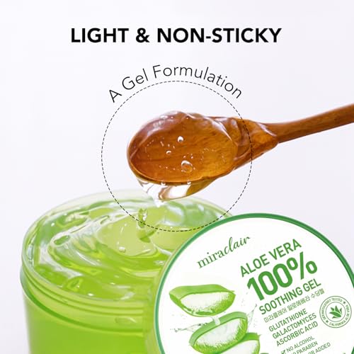 MIRACLAIR Pure Aloe Vera Gel 10.1 Fl Oz | Face, Body & Hair