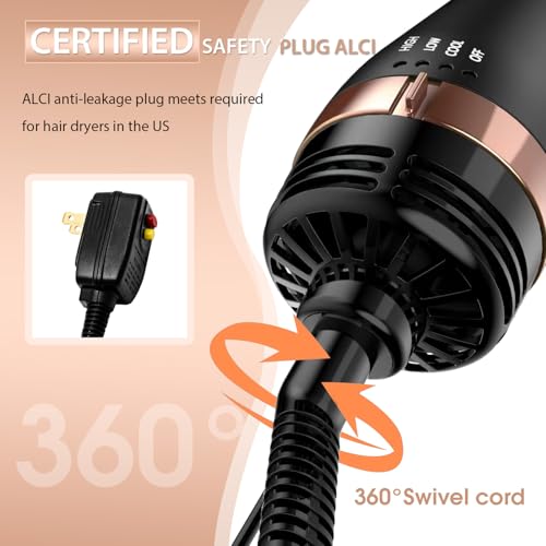 Natrial Hot Air Brush - Versatile Hair Dryer & Styling Tool