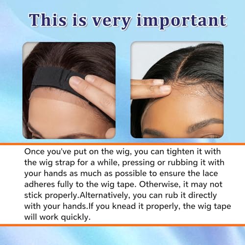 64pcs Lace Wig Tape Double-Sided Waterproof Adhesive