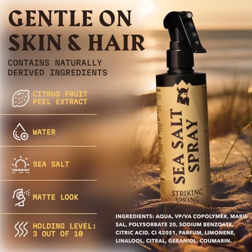 Striking Viking Sea Salt Spray for Men - Citrus, 6.76 fl oz