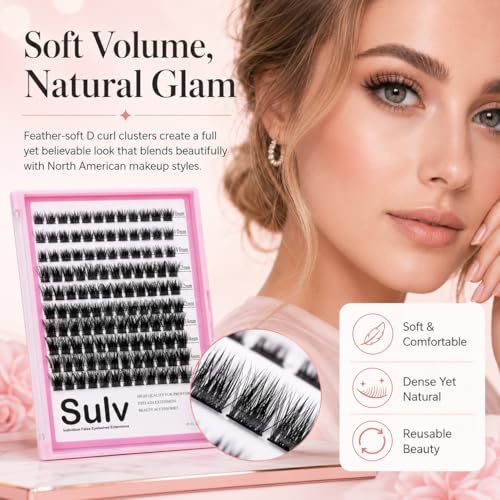 144pcs Wispy D Curl Lash Clusters 10-16mm DIY Eyelash