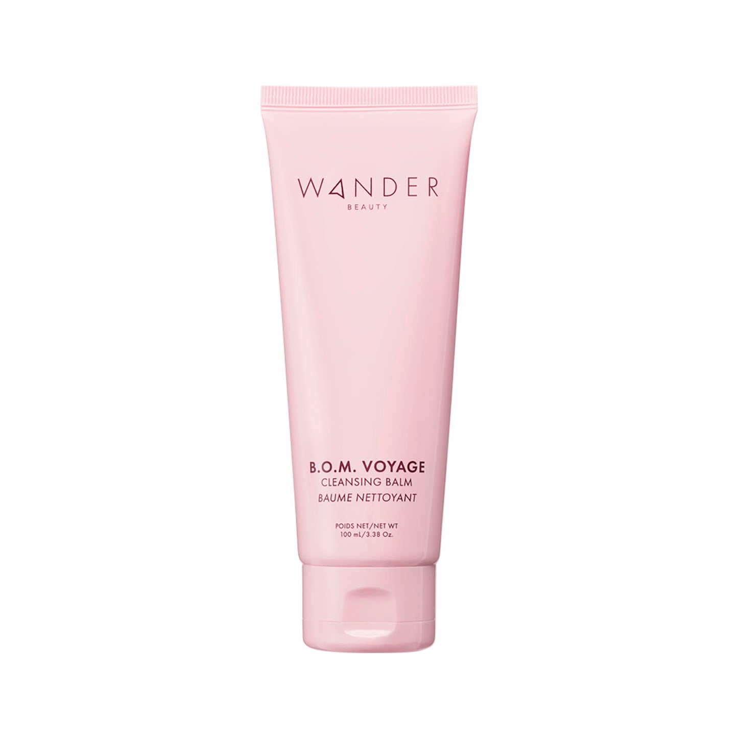 Wander Beauty B.O.M Voyage Cleansing Balm - Cleanser and Makeup Remover for Eyes & Face - Cleansing Balm Makeup Remover - Nourishing Face Wash Transforms From Balm to Oil to Milk Cleanser - 3.38 oz