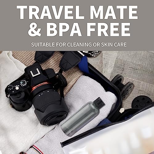 LISAPACK 3.4 oz Travel Toiletries Bottles Set - Leak Proof & TSA Approved