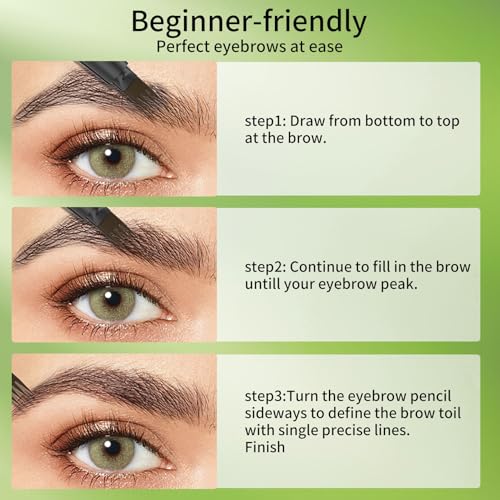 4-Tip Micro-Fork Brow Pen - Waterproof Liquid Eyebrow Liner