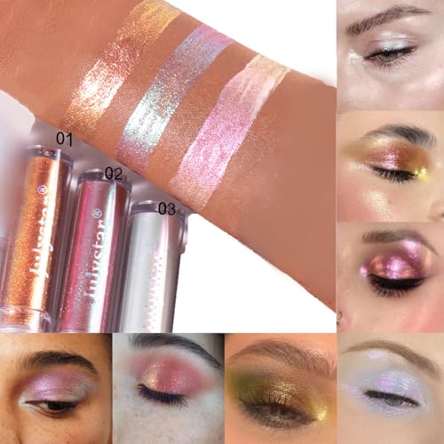 Grospe Liquid Glitter Eyeshadow - Holographic Color Shifting