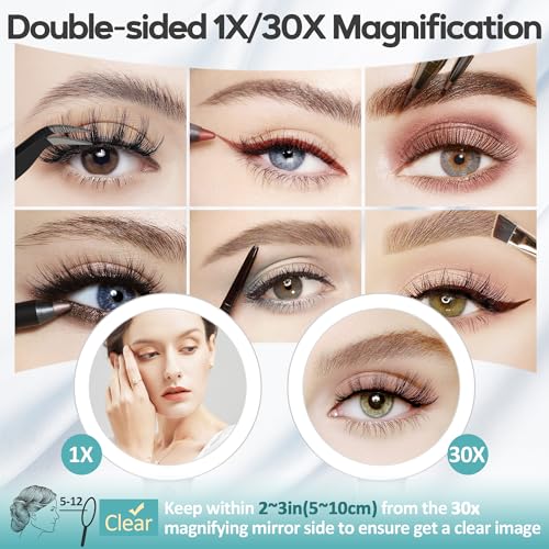 B Beauty Planet 30X Magnifying Makeup Mirror with Light