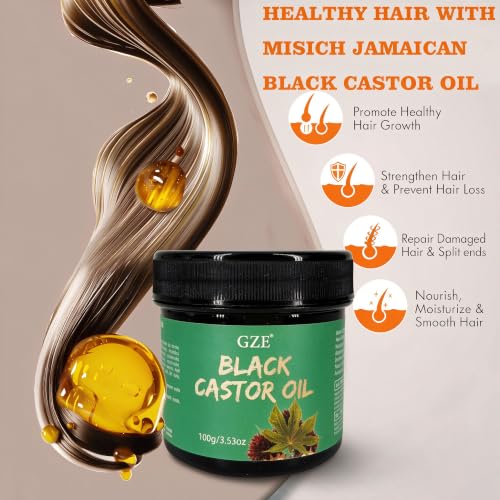 GZE Jamaican Black Castor Oil 100g Hair Growth & Scalp Nourishment