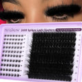 Fluffy Lash Clusters with Spikes 12-20MM D Curl Eyelash Extensions