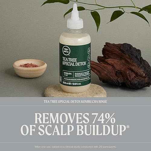 Tea Tree Special Detox Kombucha Rinse, Removes Buildup, Adds Shine, For All Hair Types