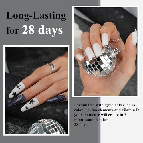 Eodci Dip Powder Nail Starter Kit - 6 Color Set with Liquids & Tools