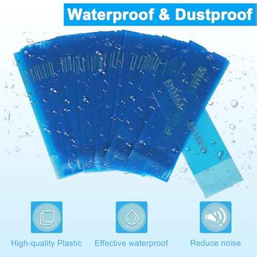 Emalla Large Tattoo Machine Covers, 200Pcs Sealable Tattoo Pen Sleeves Pink Machine Bags 2.5" x 7.1" Pen Covers Upgrader Material Disposable Pen Bags for Tattoo Supplies