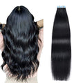 SUYYA Tape In Hair Extensions 20" Remy Human Hair Jet Black