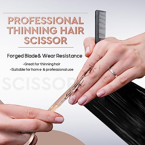 JASON 6.0" Hair Cutting Scissors Set - 10-Piece Professional Shears