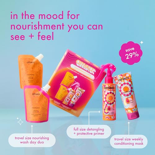 Amika Nourishment-ality Hair Care Gift Set | Travel Size