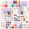 COSCELIA All-in-One Acrylic Nail Kit with UV Light, Drill & Glitter