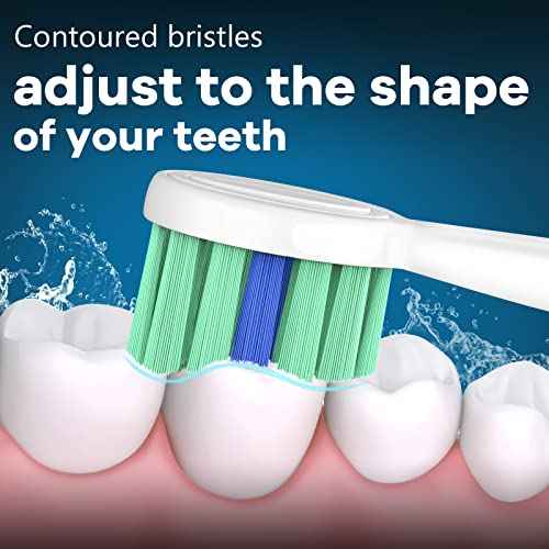 Toptheway Toothbrush Replacement Heads Compatible with Philips Sonicare ProtectiveClean DiamondClean C2 G2 W 4100 5100 5300 Plaque Control, 10 Pack