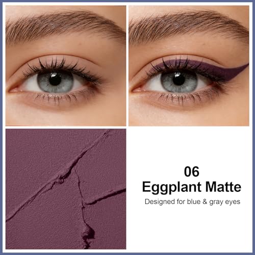 Deep Purple Plum Eyeliner Pencil - Waterproof, Smudge-Proof
