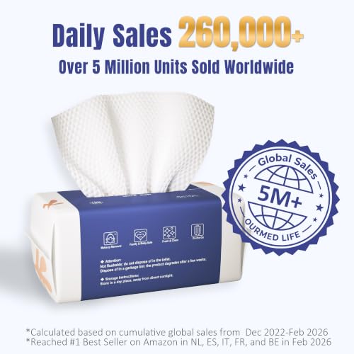 Ourmed Life Disposable Face Towels 100 Count - Soft & Gentle