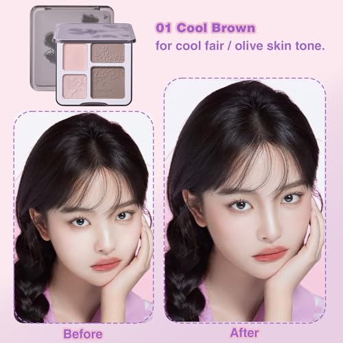 4-Color Highlight & Contour Palette - Lilyloria Sculpting Powder