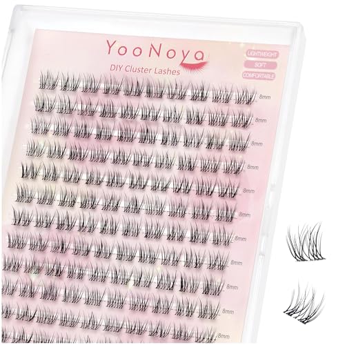 8mm Wispy Lash Clusters - 140 Pcs C Curl Eyelash Extensions