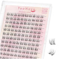 8mm Wispy Lash Clusters - 140 Pcs C Curl Eyelash Extensions