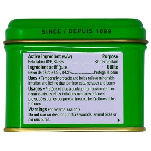 Bag Balm Vermont's Original Moisturizing for Dry Skin, Chapped Lips, Cracked Heels, Dog Paw Pads + More. 118 ml (4 oz) Tin (1)