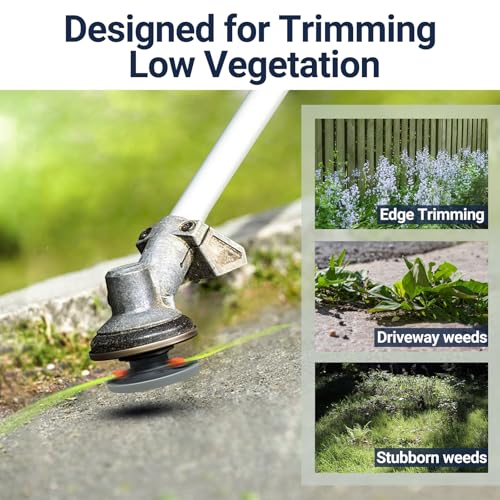 SIMUSI Grey & Black Universal Weed Eater Head with 12 Trimmer Lines, Easy Load Replacement for Echo, Ego, Dewalt, Stihl, Husqvarna