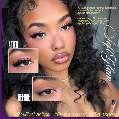 Yawamica Manga Lash Clusters - Spiky 3D Fluffy Lashes 12-20mm