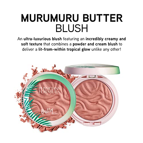 Physicians Formula Murumuru Butter Blush Beachy Peach, Dermatologist Approved, Vegan