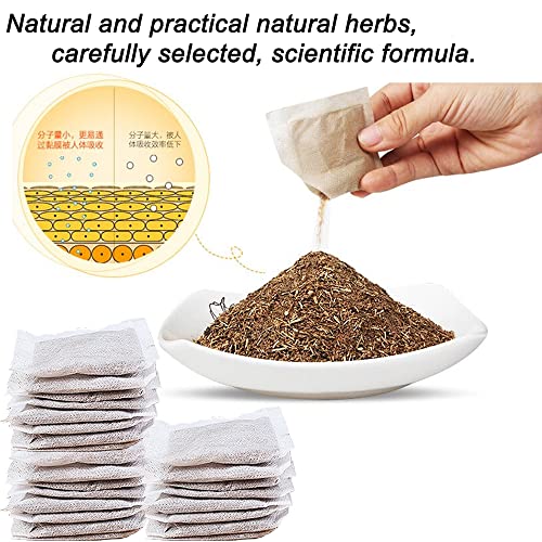 Mugwort Herbal Foot Soak Bags (100 Pack) - Natural Wormwood Spa Bath