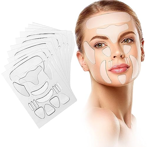 maxboss Forehead Wrinkle Patches, 160 PCs Silicone Patches for Wrinkles, Invisible Face Lift Tape for Facial Wrinkles, Skincare Pads to Smooth Eye, Mouth